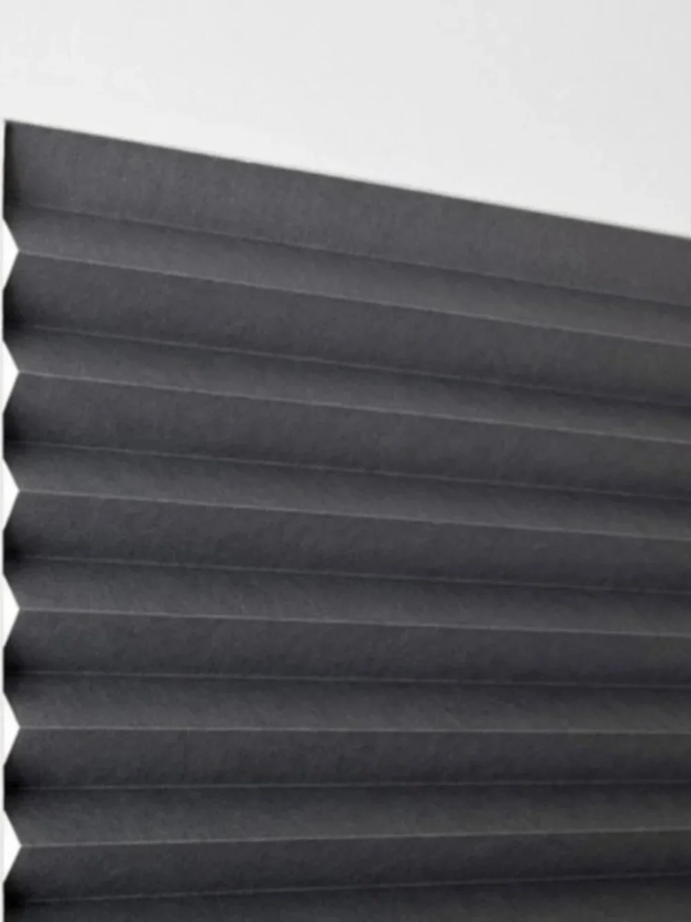 4-Pack SCHOTTIS 104.313.77 Black-out pleated blind, dark gray, 40x75